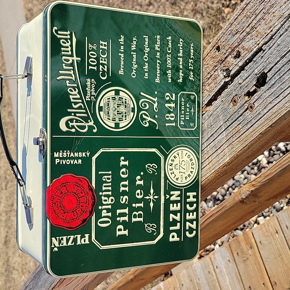 Pilsner Urquell Metal Lunchbox/Container.